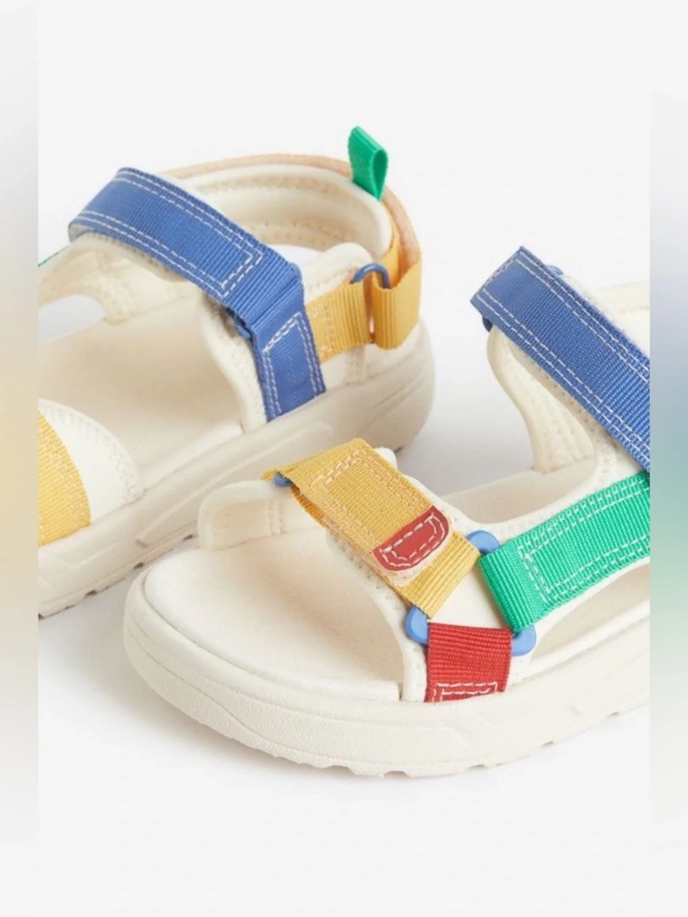 H&M Kids Colorblock Strap Sandals - Yellow, Blue, Green, Red